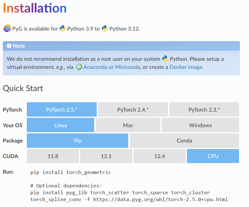 PyTorch Geometric Installation Guide Example