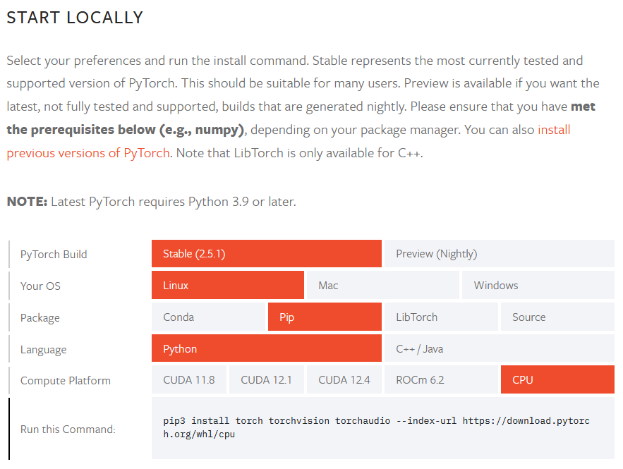 PyTorch Installation Guide Example